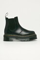 Dr. Martens ghete Chelsea de piele 2976 Quad neizolat negru DM24687001