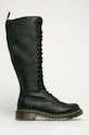 Dr. Martens - Kožené čižmy 1B60 Virginia usňová koža čierna 23889001