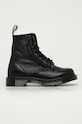 Dr. Martens - Шкіряні черевики Pascal W/Zips без утеплення чорний 22008001