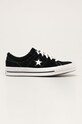 Converse - Kožené tenisky plochá černá C158369.D
