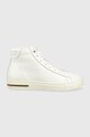 Kožne tenisice Birkenstock Bend Mid ravni bijela 1021315.WHT