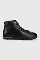 Birkenstock sneakersy skórzane Bend Mid płaska czarny 1020309.BLK