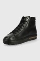 Obuwie Birkenstock sneakersy skórzane Bend Mid 1020309.BLK czarny