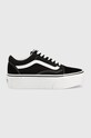Vans scarpe da ginnastica old skool pelle scamosciata nero VN0A7Q5M6BT1