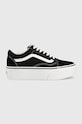 Tenisky Vans Old Skool semišová kůže černá VN0A7Q5M6BT1
