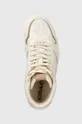 beżowy Coach sneakersy Hi Top Coated Canvas