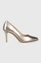 золотой Кожаные туфли Coach Cd439 Waverly Metallic Pump Женский