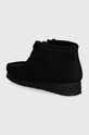 Обувь Замшевые мокасины Clarks Wallabee Boot 26155521 чёрный