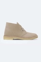 béžová Semišové boty Clarks Desert Boot Dámský