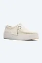 beige Clarks suede loafers Wallabee Cup White