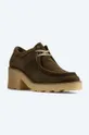 green Clarks suede ankle boots Wallabee Block