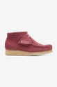 ροζ Σουέτ μπότες Clarks Wallabee Boot Γυναικεία