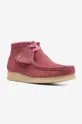 pink Clarks suede ankle boots Wallabee Boot