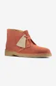 pink Clarks suede ankle boots Desert Boot