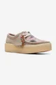 multicolor Clarks suede shoes Wallabee Cup