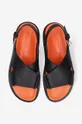 black Marni leather sandals Fussbett Shoe