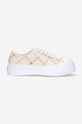 Marni leather sneakers grain leather beige SNZW003020.P4599.ZO019