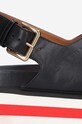 Kožené sandály Marni Wedge Shoe ZPMS007506.P3586.00N99