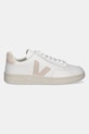 Veja sneakers din piele Leather V-12 XD0202335A alb AA00