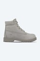 Timberland bocanci de piele Premium 6 IN Waterproof cu snur gri A172F