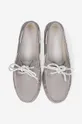 gray Timberland suede loafers Classic Boat Amherst 2 Eye