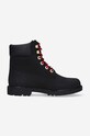 Čizme od brušene kože Timberland Heritage 6 In Waterproof lagana podstava crna A2G53
