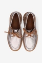 srebrny Timberland mokasyny skórzane Ray City Boat Shoe