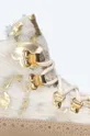 Kožené kotníkové boty Fracap MAGNIFICO M130 WHITE/GOLD