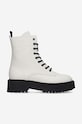 Filling Pieces leather biker boots Jenn grain leather white 55628221812