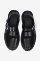 black A.P.C. leather sandals Arielle PX