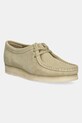 Μοκασίνια σουέτ Clarks Originals φλατ πράσινο 26155545