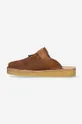 suede sliders Uppers: Suede Inside: Textile material Outsole: Synthetic material