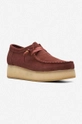 red Clarks suede shoes Originals Wallacraft Lo