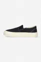 black Stepney Workers Club plimsolls Lister Canvas