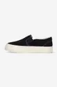 Shoes Stepney Workers Club suede plimsolls Lister Suede YB03015 black
