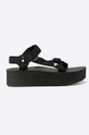 czarny Teva - Sandały Flatform Universal BLK Damski