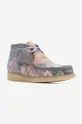 gray Clarks shoes Wallabee Boot