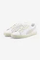 alb Puma sneakers din piele Clyde Base