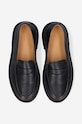 Kožené mokasíny A.P.C. Mocassins Gael čierna PXBAA.F53276