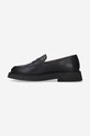 A.P.C. mokasyny skórzane PXBAA.F53276 czarny