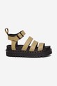Dr. Martens sandały skórzane Blaire Pisa beżowy 30706358