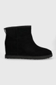 черен Велурени боти UGG Classic Femme Mini Жіночий