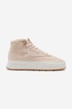 Σουέτ αθλητικά παπούτσια Reebok Club C Geo Mid φλατ μπεζ GV7037