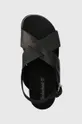 black Timberland leather sandals Santamonica Sun Xband