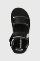 black Timberland sandals