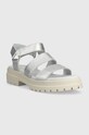 Timberland leather sandals London Vibe 3 B A29Y7 silver AA00