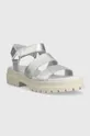 Timberland leather sandals London Vibe 3 B silver