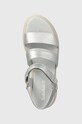 Timberland leather sandals London Vibe 3 B silver A29Y7