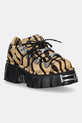 New Rock sneakers din piele PELO CEBRA platformă bej M.120N.C86