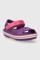 Дитячі сандалі Crocs CROCBAND SANDAL KIDS фіолетовий